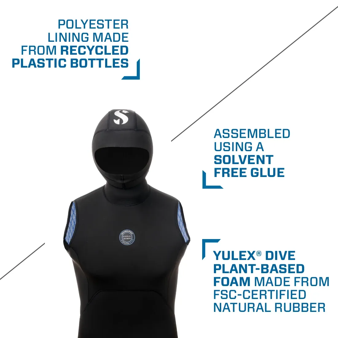 SCUBAPRO - Everflex YULEX® Dive Hooded Vest, Men, 5/3mm