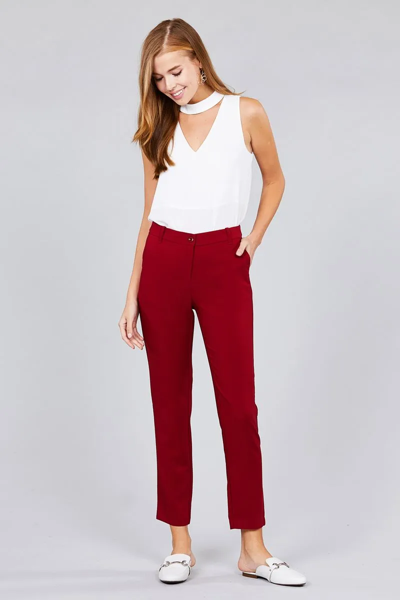 Seam Side Pocket Classic Long Pants - 2 colors