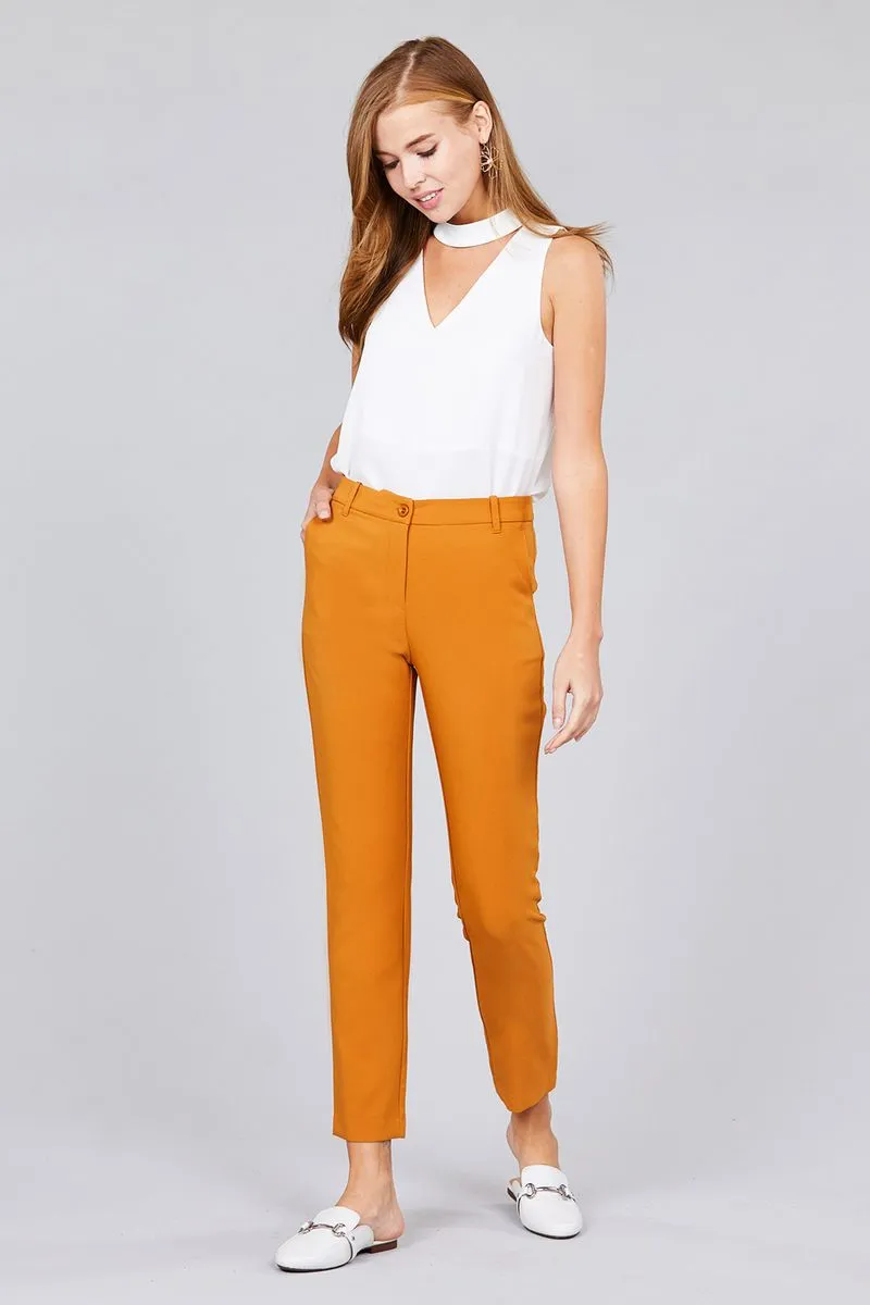 Seam Side Pocket Classic Long Pants - 2 colors