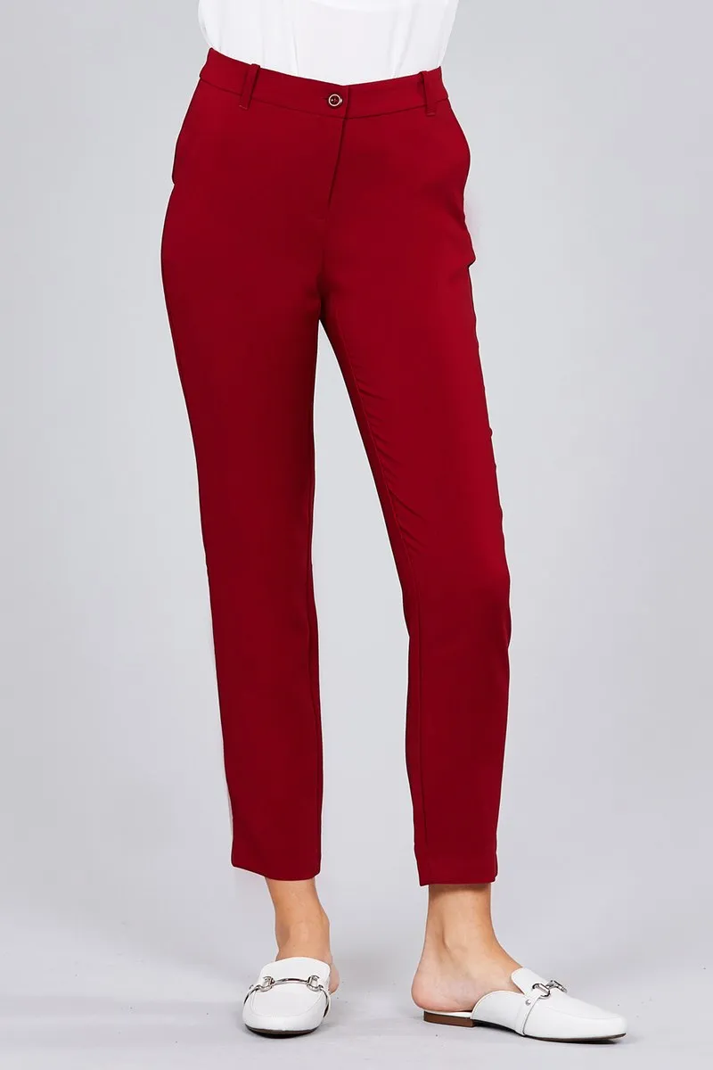 Seam Side Pocket Classic Long Pants - 2 colors