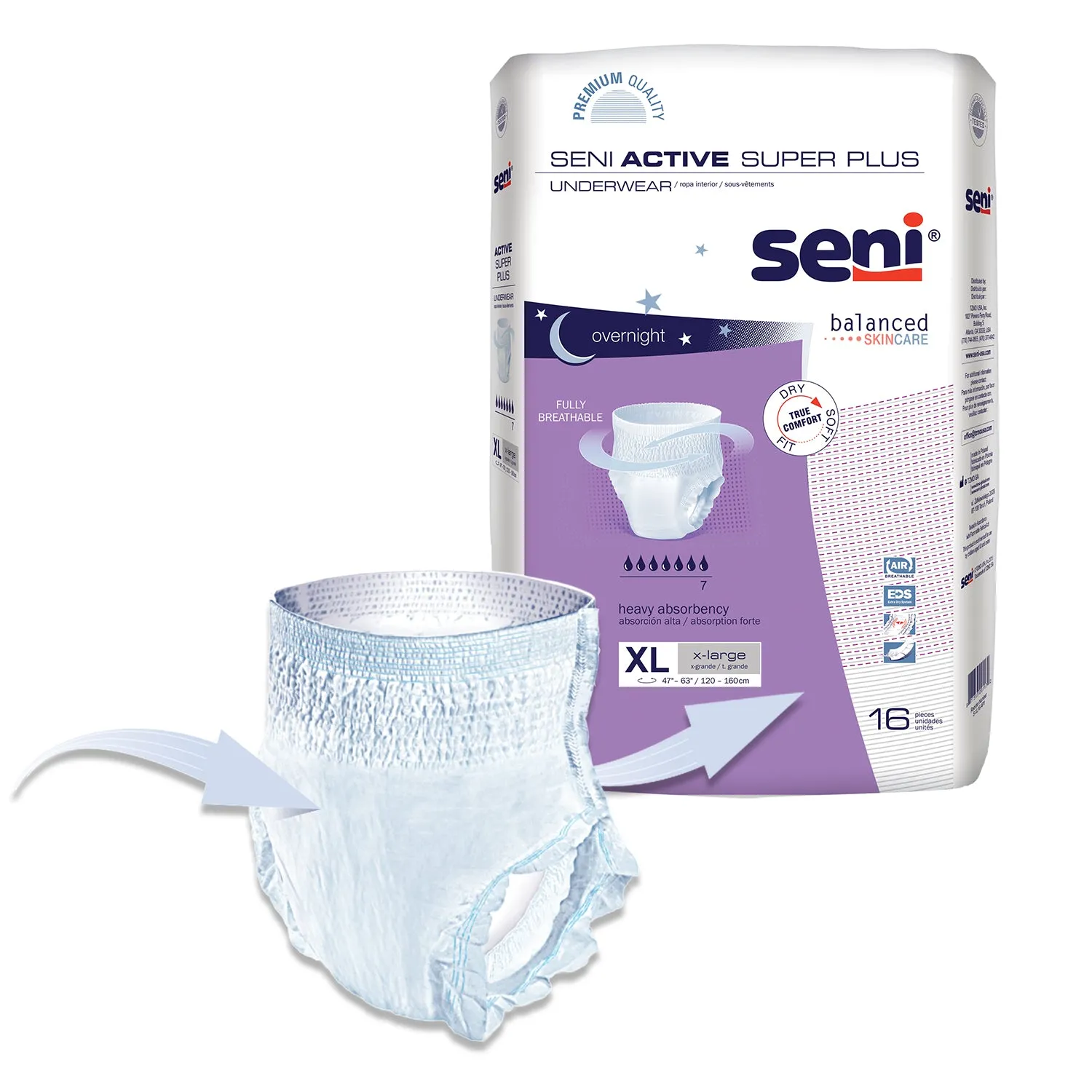 Seni Active Super Plus Underwear - Overnight Protection