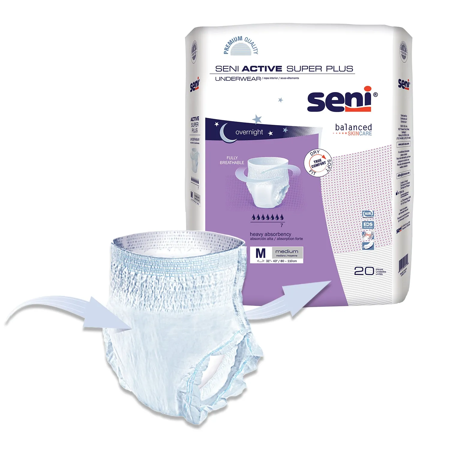 Seni Active Super Plus Underwear - Overnight Protection