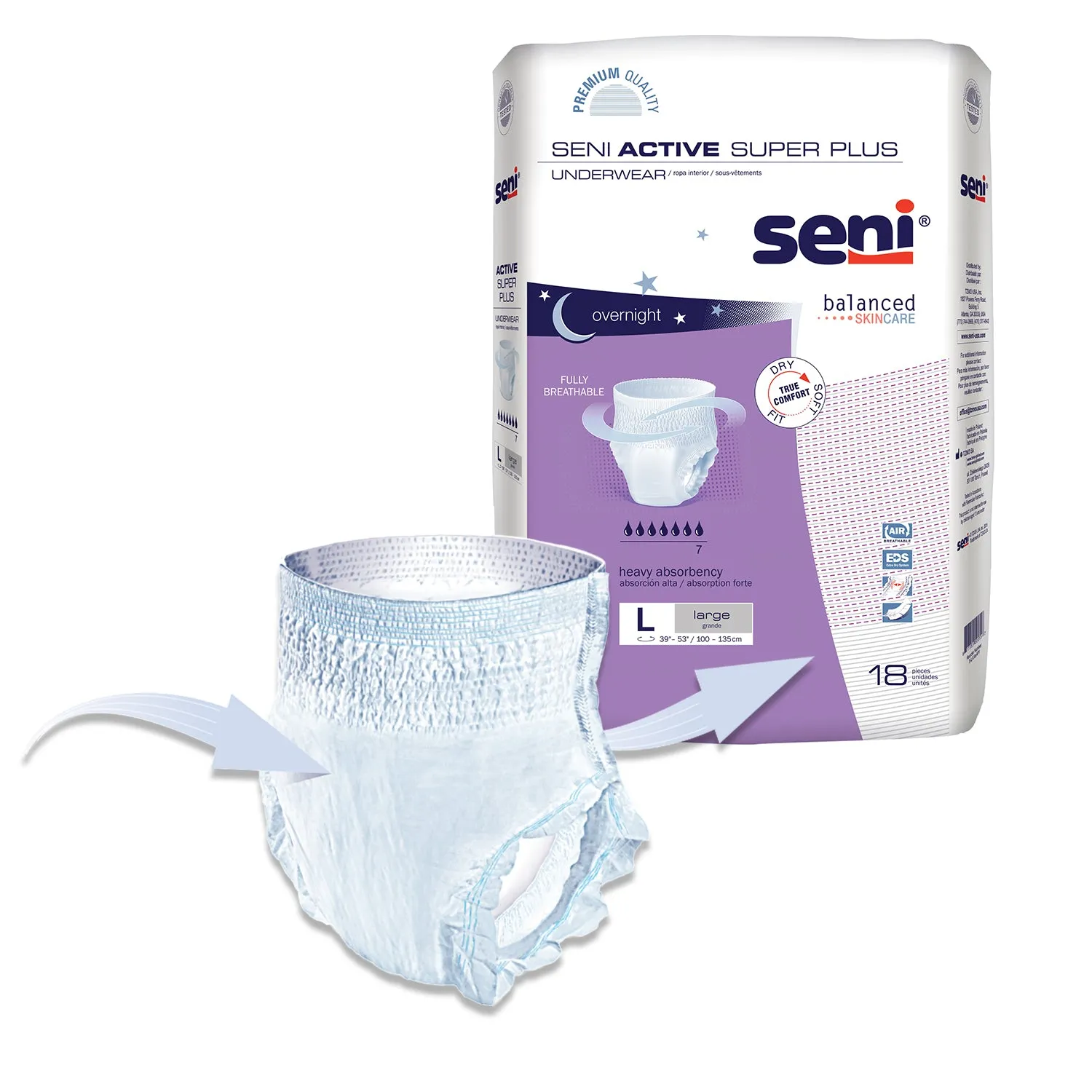 Seni Active Super Plus Underwear - Overnight Protection