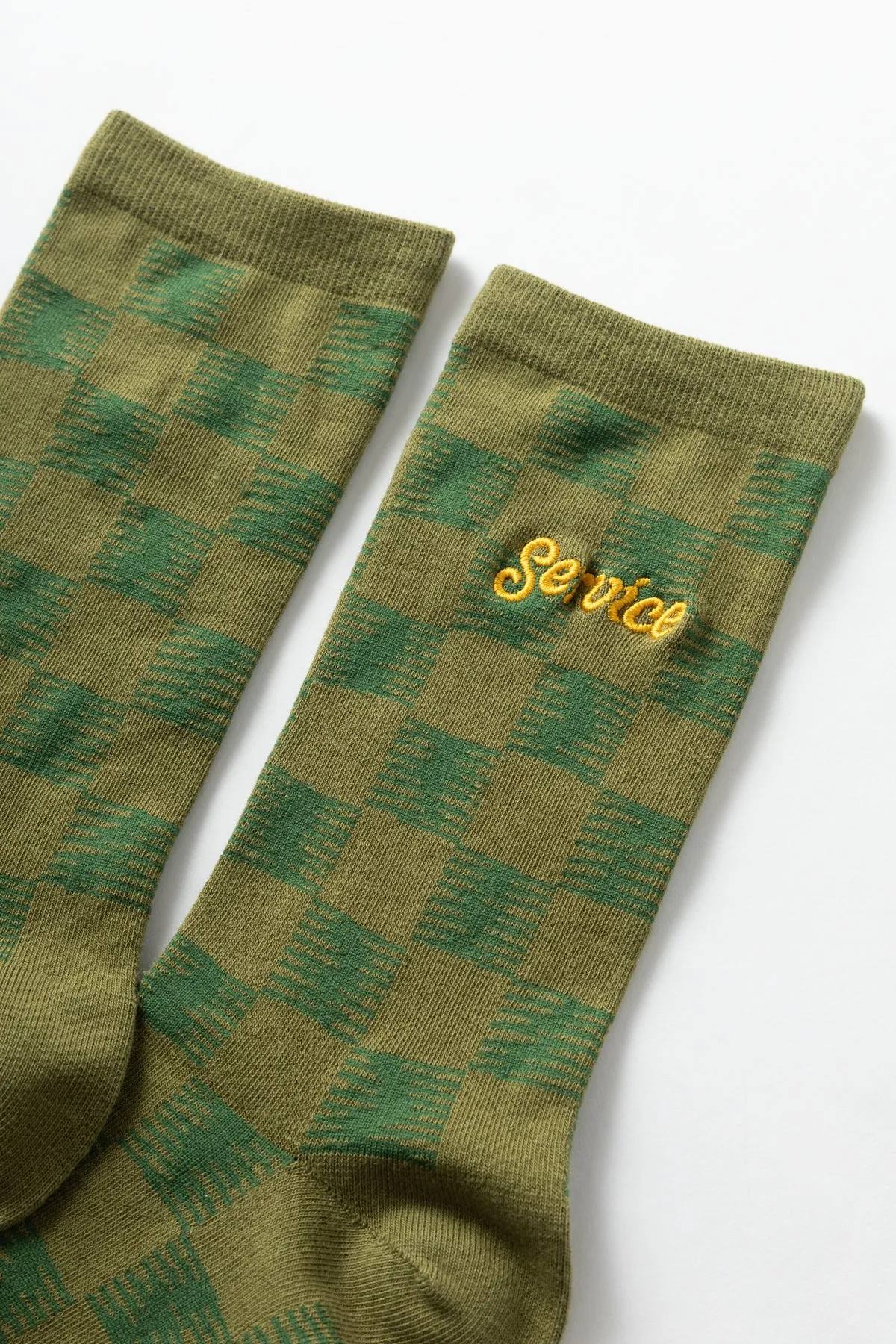 Service Works - Checker Socks - Green