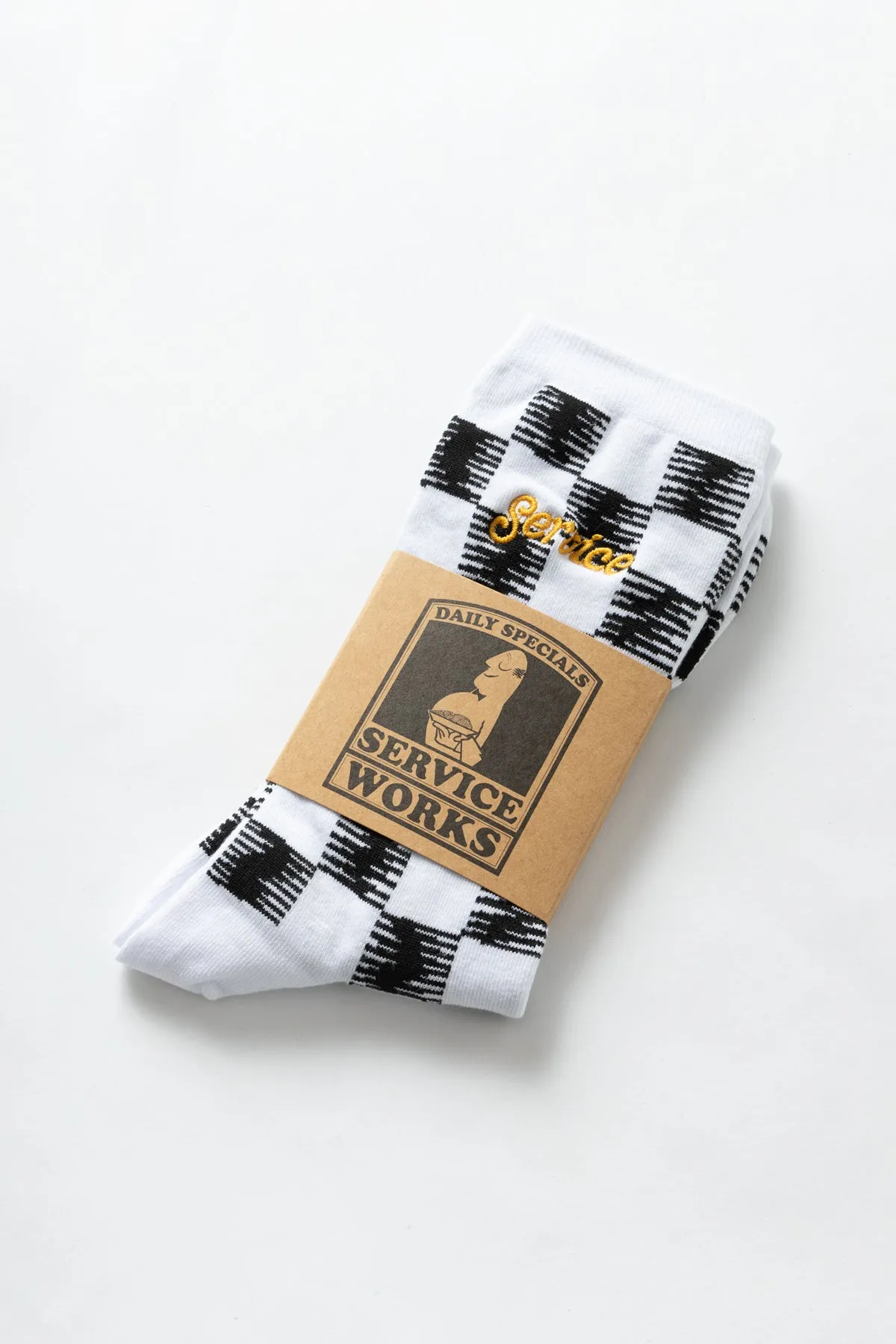 Service Works - Checker Socks - Mono