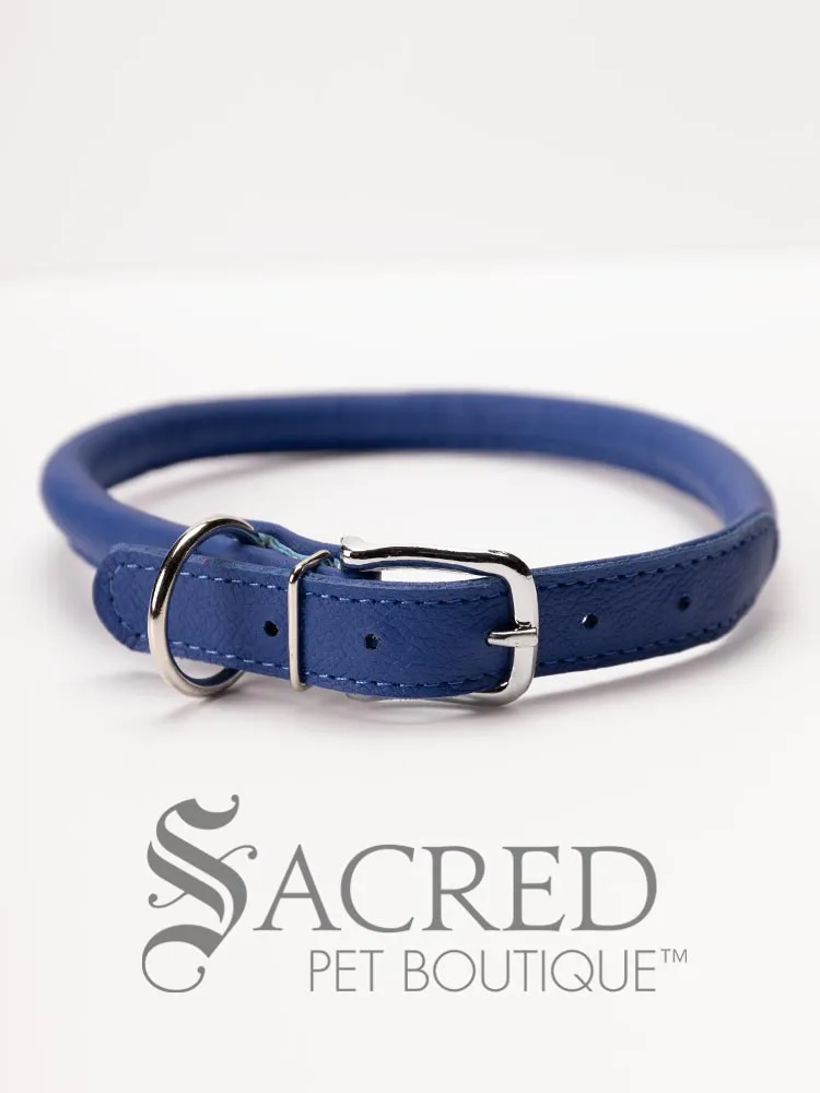 Soft Round Leather Collar