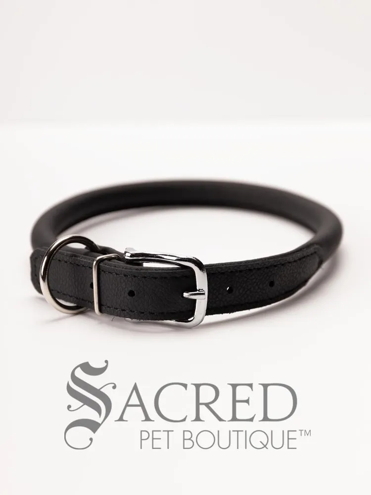 Soft Round Leather Collar