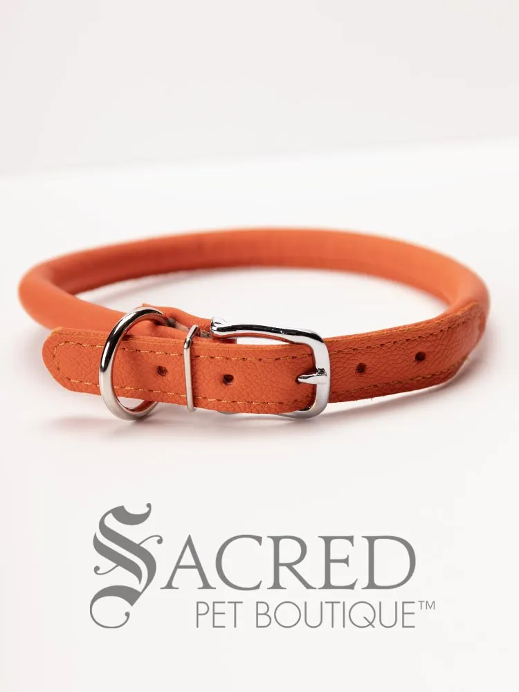 Soft Round Leather Collar