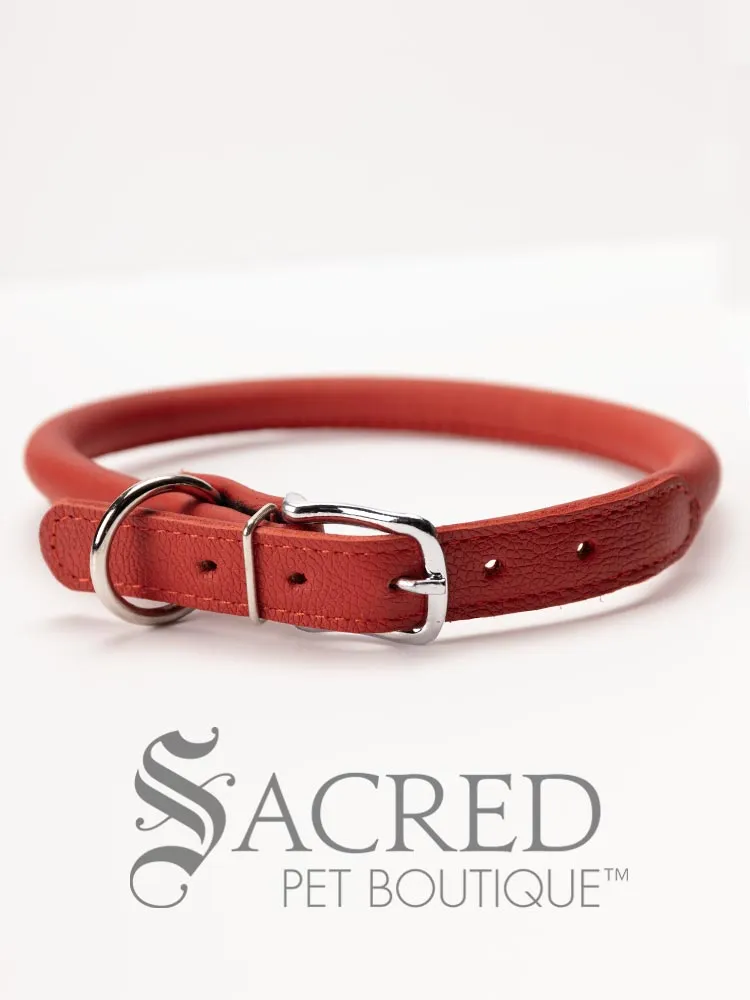 Soft Round Leather Collar