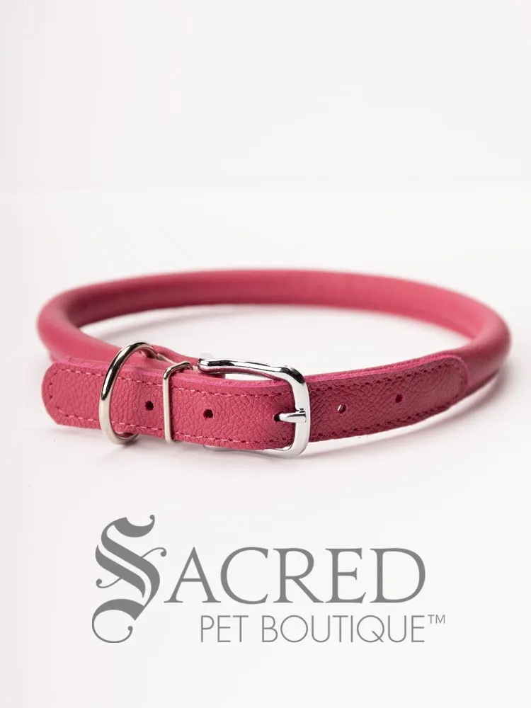 Soft Round Leather Collar