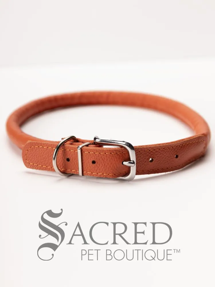 Soft Round Leather Collar