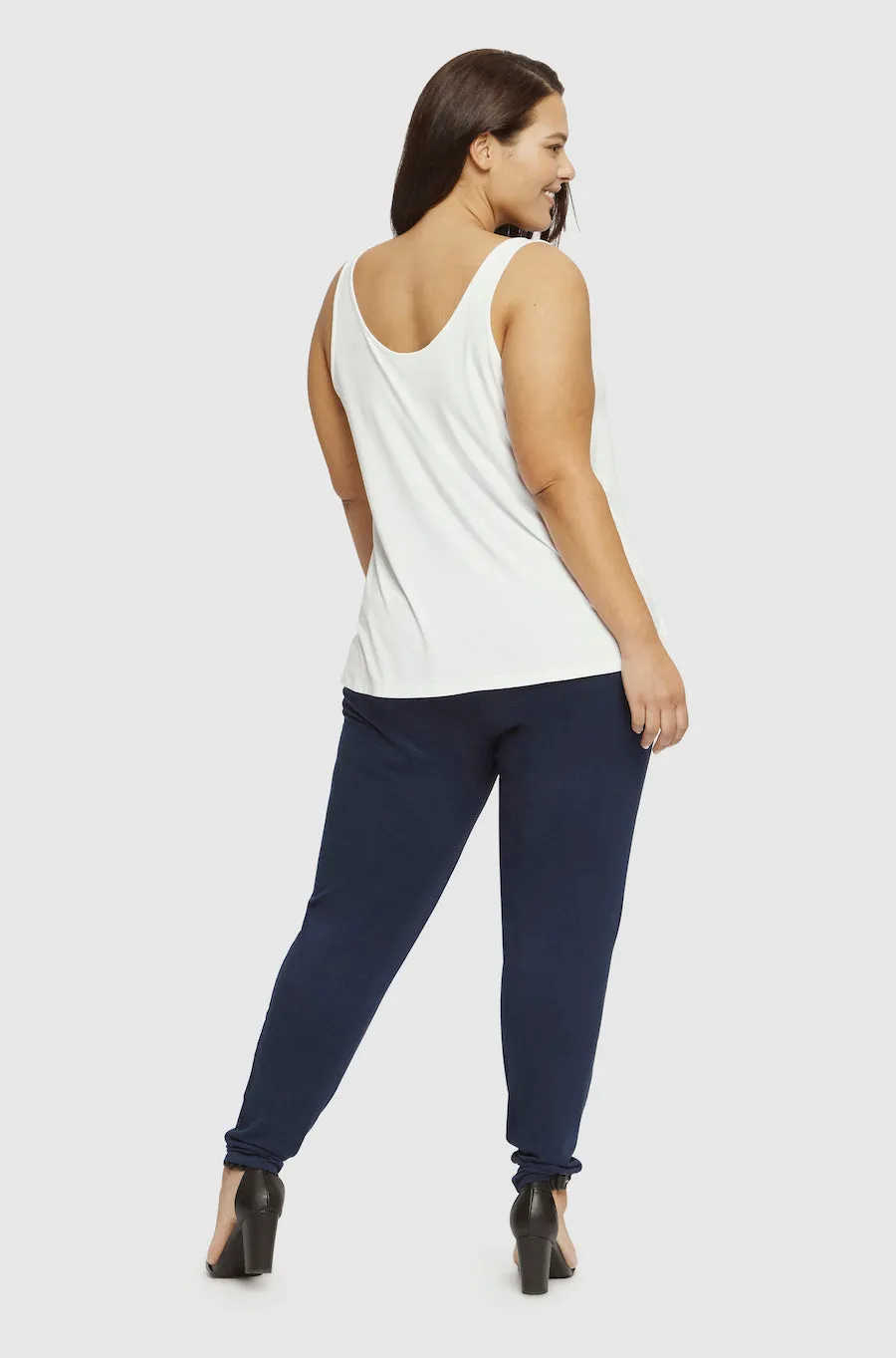 Softline Slouch Pants (no pockets) - Navy