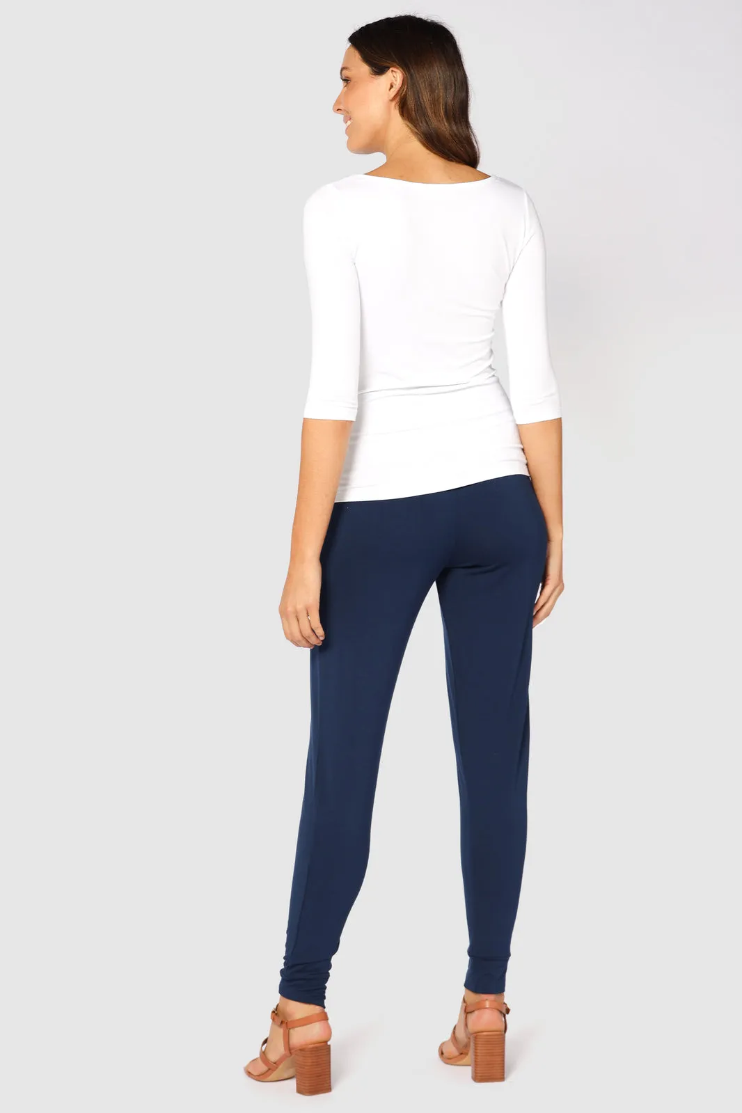 Softline Slouch Pants (no pockets) - Navy