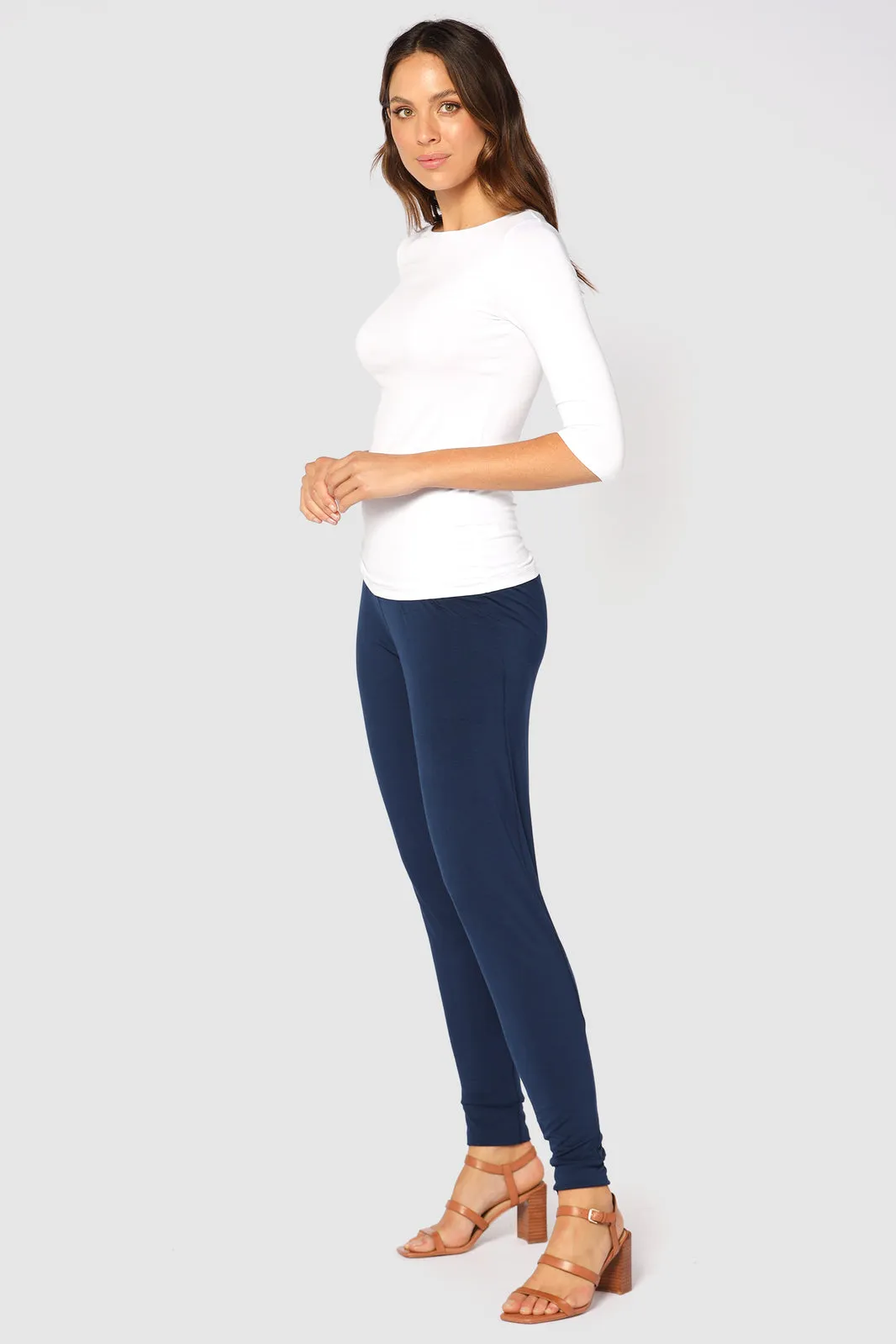 Softline Slouch Pants (no pockets) - Navy