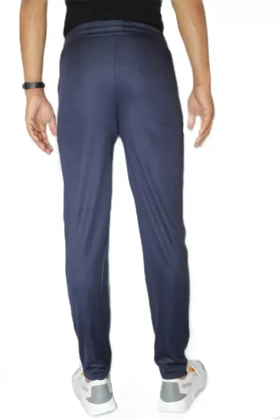 Solid Men Blue Track Pants