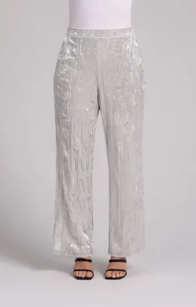 Straight Leg Pant, Crinkle Velvet