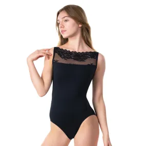 Suffolk Adult Lace Trim Camisole Leotard