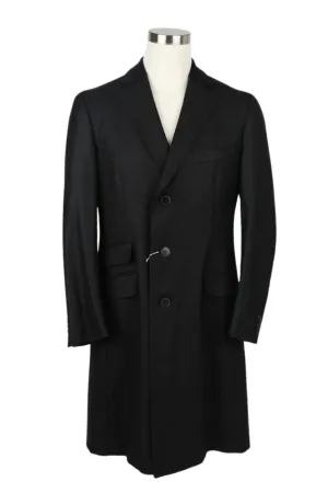 Thick Wool Overcoat W Velvet Collar