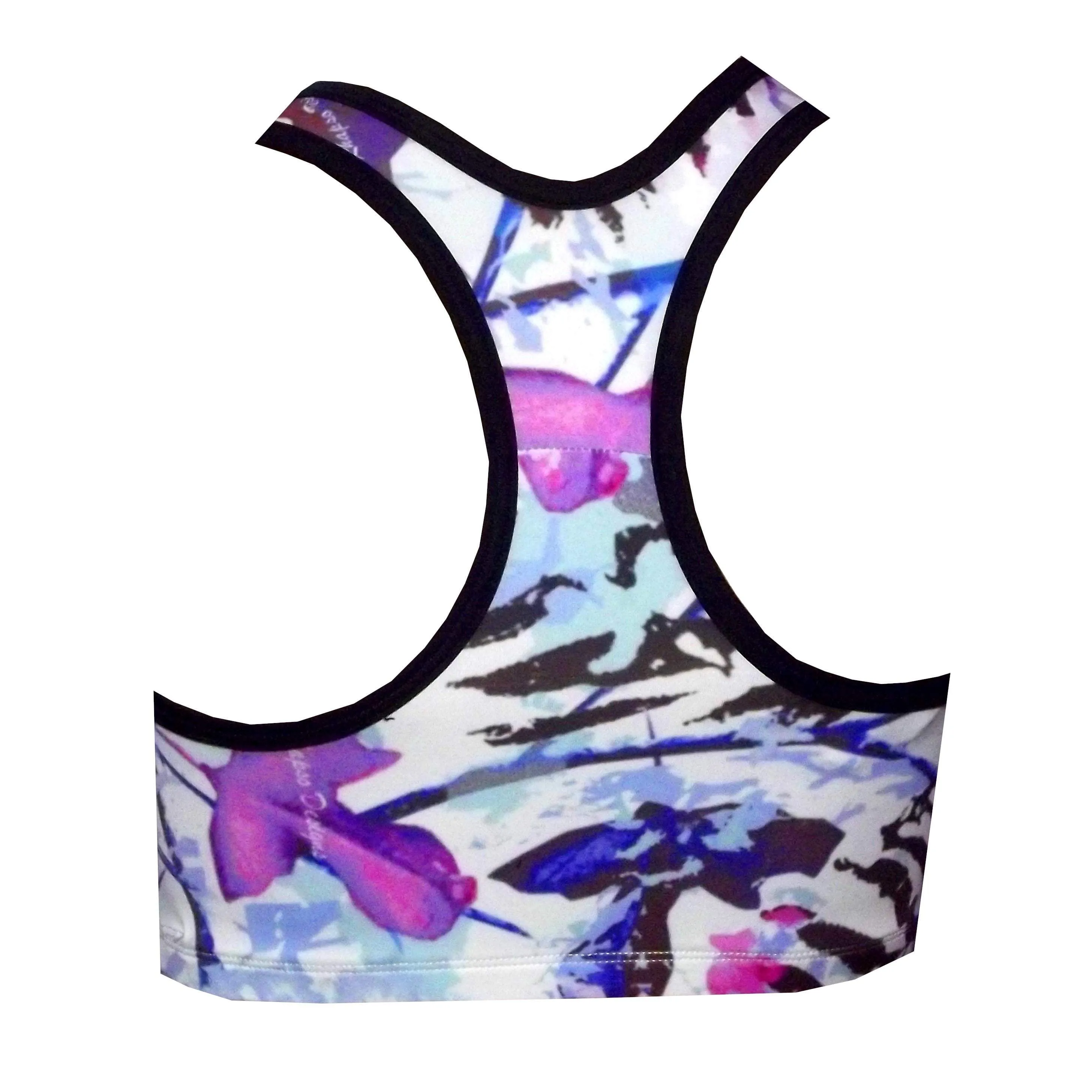 Tiger in the wild print sports crop top BK150P857