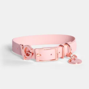 Valgray Splash Proof Adjustable Dog Collar, Blush & Rose Gold