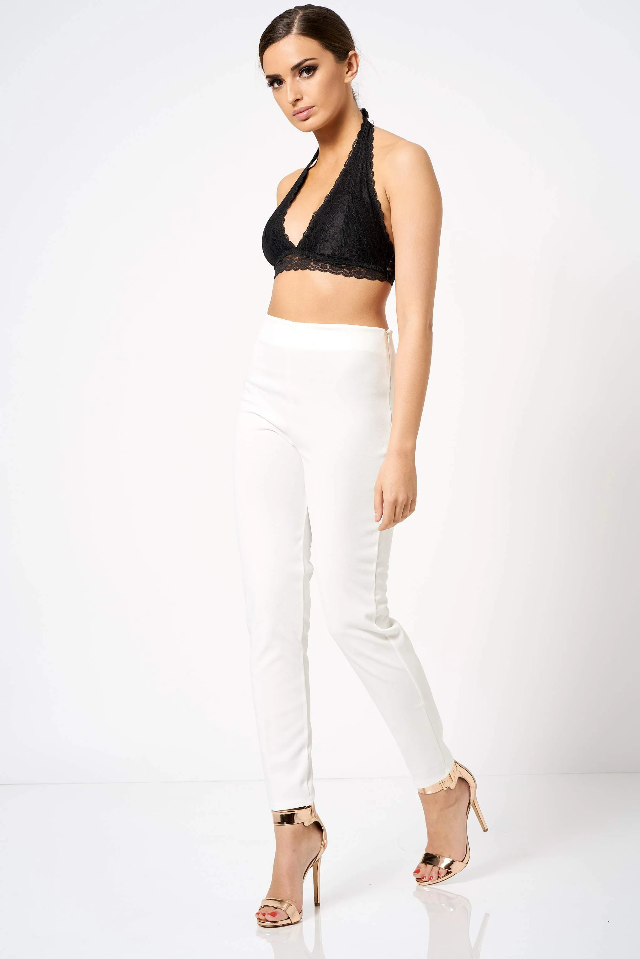 White Tailored Co-Ord Trousers