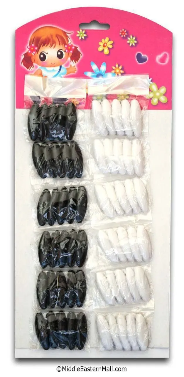 Wholesale Safety Hijab Pin - 60 Pins in one board in Black & White