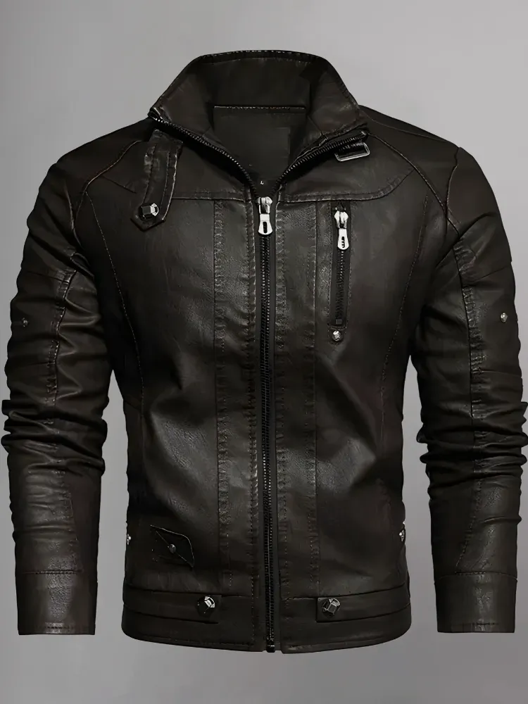 Wilmer Black Leather Jacket