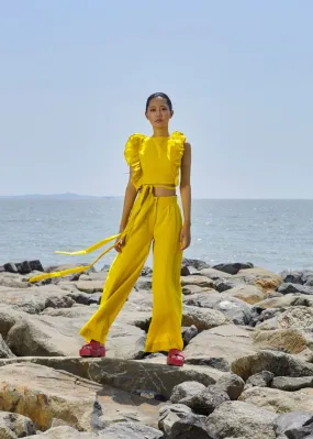 Yellow Overlap Co-Ord Set