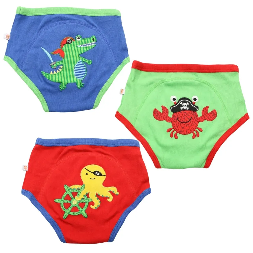 Zoocchini Organic Cotton 3 Pc Potty Training Set - Pirate Pals